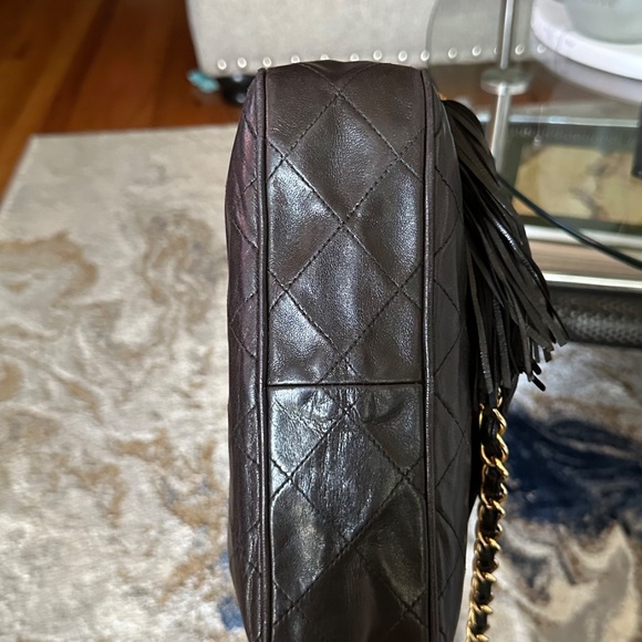Brown Lambskin Chanel Camera Bag Crossbody - Picture 10 of 17